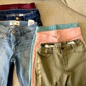 Bundle. Abercrombie & Fitch Justice, OshKoshGirl Skinny Jeans. Great for school.